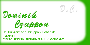 dominik czuppon business card